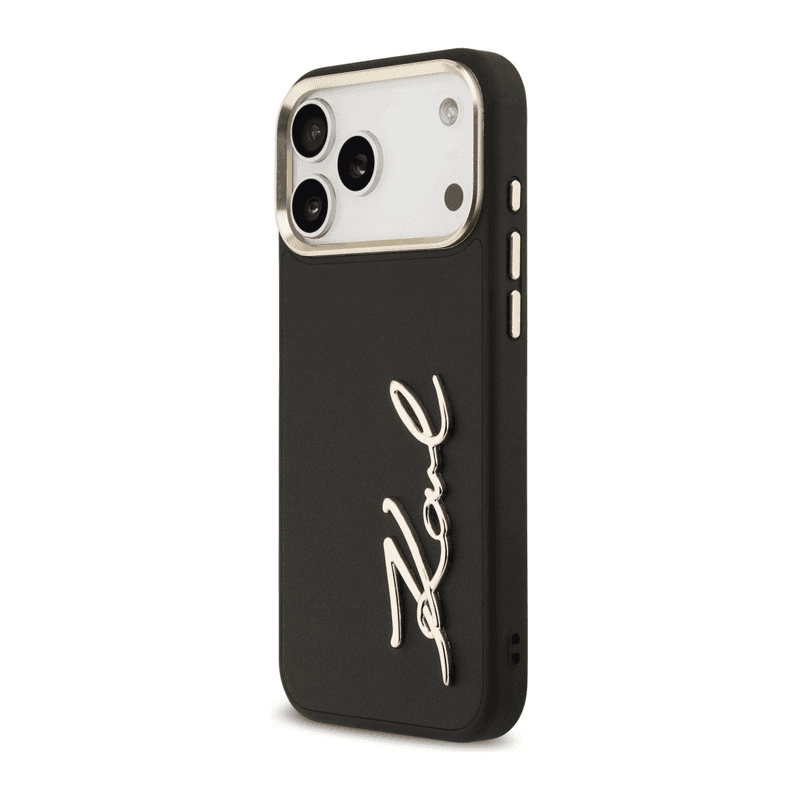 Maska Karl Lagerfeld Karl Script Logo Case za iPhone 17 Pro Max boja black, pink - Maske za telefone