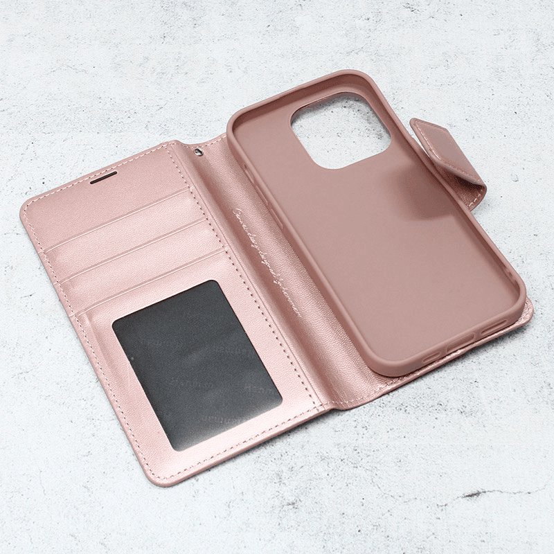 Maska na preklop Hanman Mill za iPhone 14 Pro boja black, pink - Maske za telefone