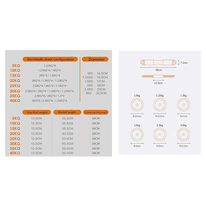 Xiaomi FED-130230 set tegova za vezbanje (Max 30 kg) - Dodatna oprema