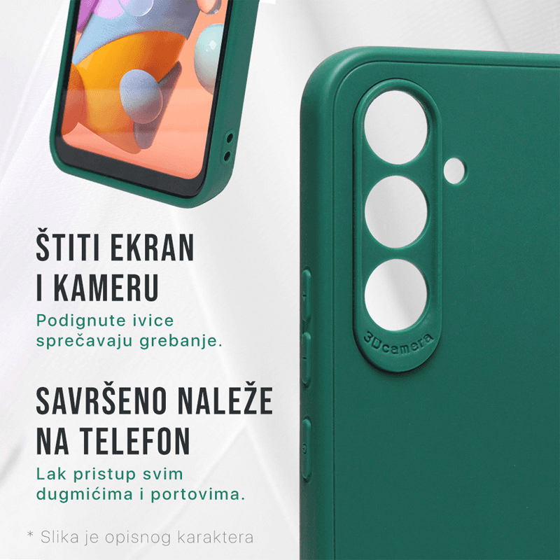 Maska 3D Camera za Samsung A57 5G/ A576B boja black, purple, blue - Maske za telefone