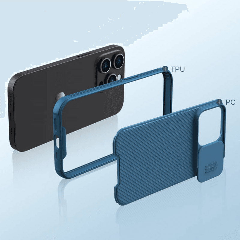 Чехол Nillkin CamShield Pro для iPhone 14 Pro синий - Maske za telefone