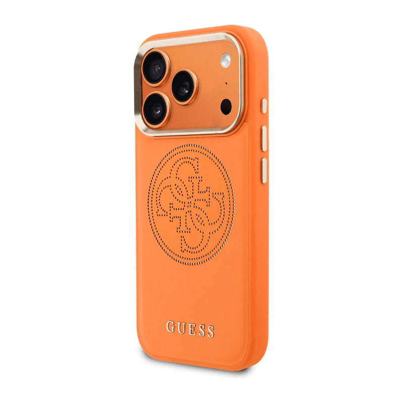 Чехол Guess Perforated 4G MagSafe для iPhone 17 Pro Max оранжевый - Maske za telefone
