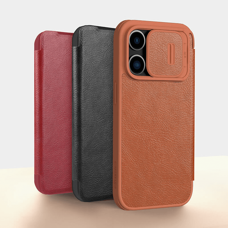 Чехол-книжка Nillkin Qin Pro для iPhone 15 Pro Max чёрный - Maske za telefone
