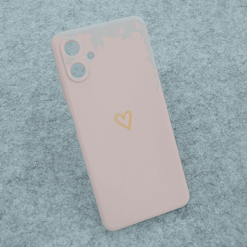 Чехол Golden Heartbeat для Samsung A06/ A065F фиолетовый - Maske za telefone