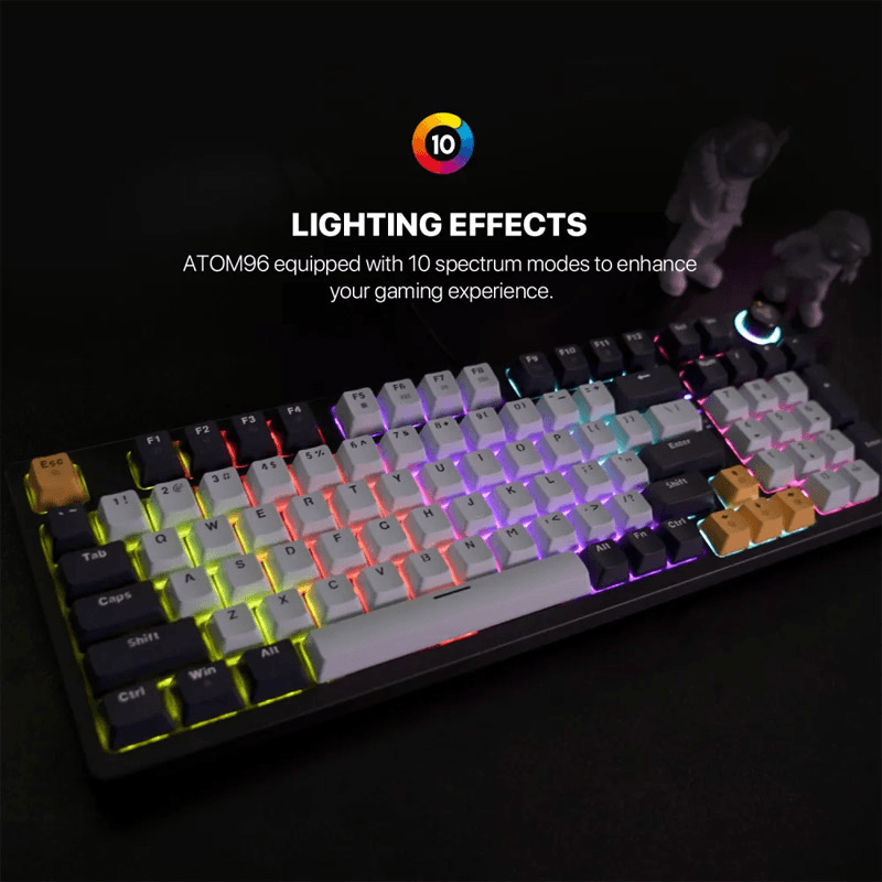 Клавиатура механическая Gaming Fantech MK890 RGB Atom 96 чёрный (RED switch) - Periferija