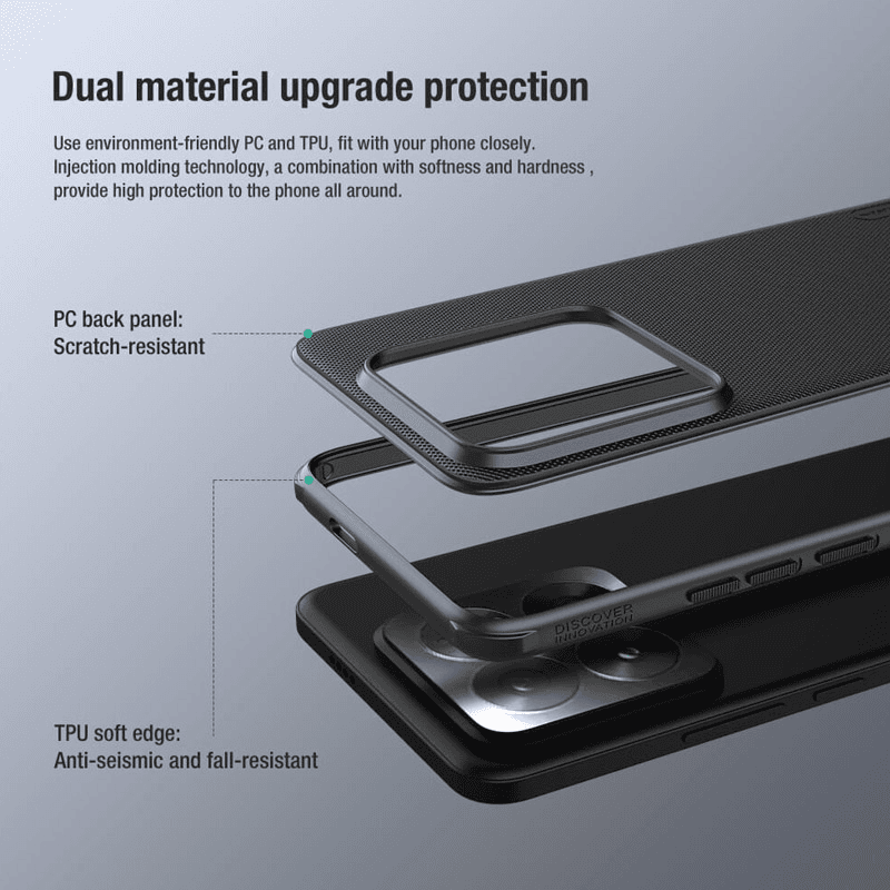 Maska Nillkin Super Frosted Shield Pro za Xiaomi 14 Pro boja black, blue - Maske za telefone