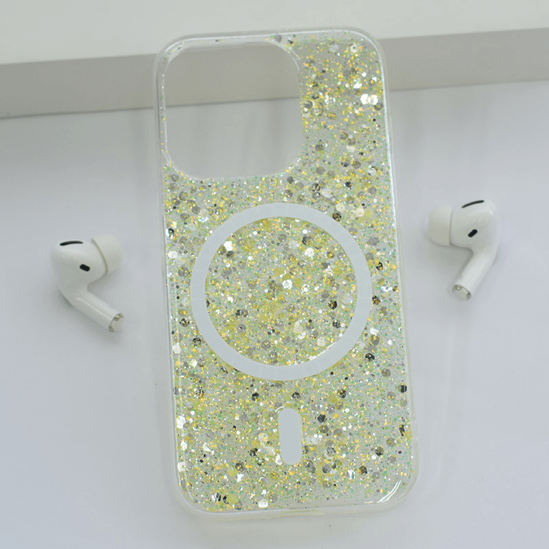 Maska Shine Shimmer Mag Case za iPhone 13 Pro boja blue, pink, yellow - Maske za telefone