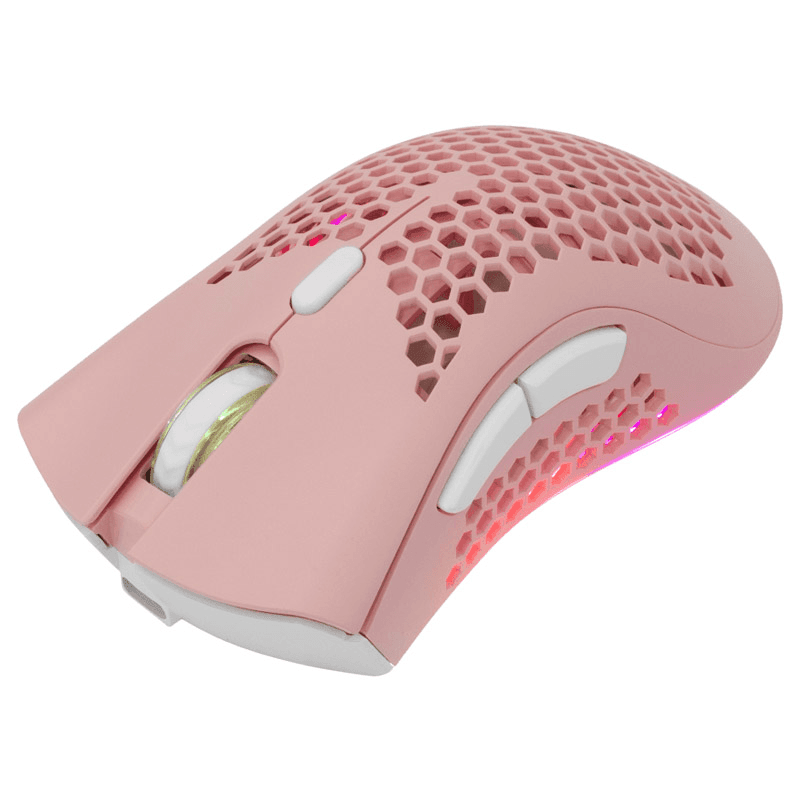 Shark MIS WGM 5012 LIONEL, Whireless Mouse RGB / 10000 dpi boja white, black, pink - Periferija