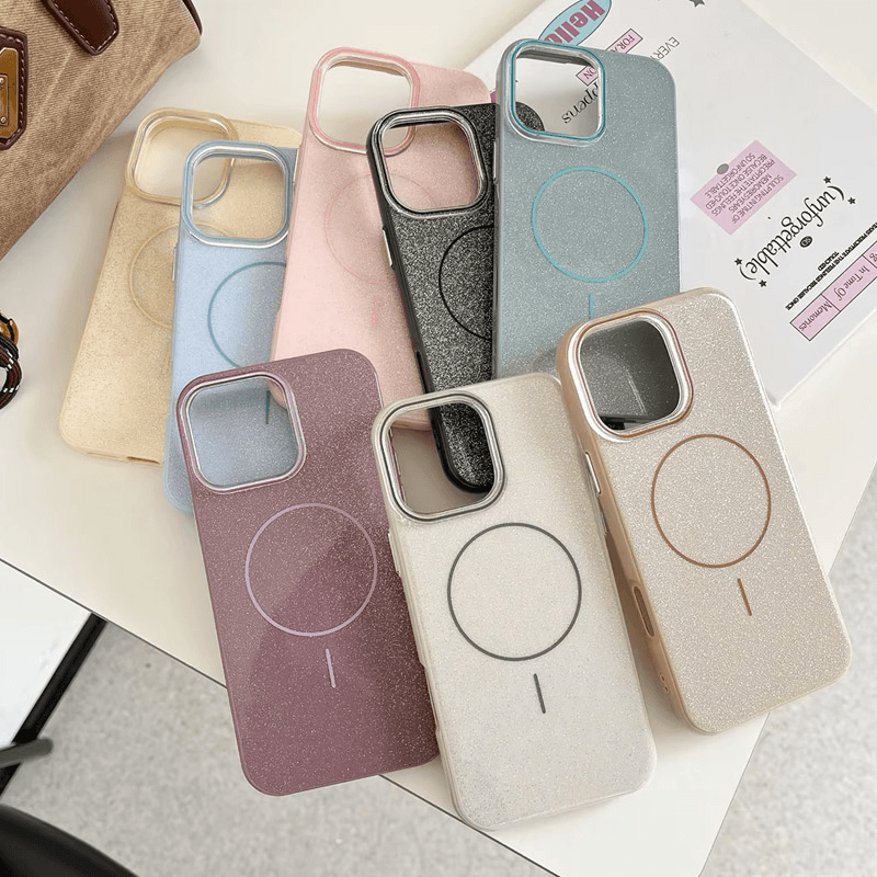 Maska Mag Case Fashion Glitter za iPhone 17 Pro boja black, purple, blue, pink, gold, yellow - Maske za telefone