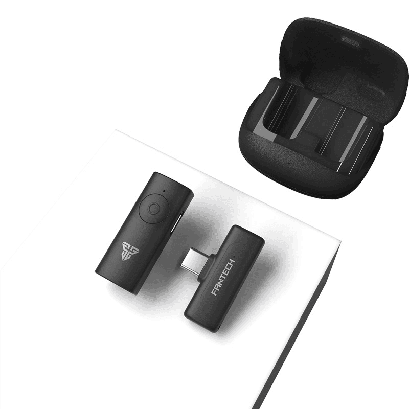 Microphone Wireless Fantech Lavalier Leviosa Air WMV11C (Single Mic) Type-C black - Microphones