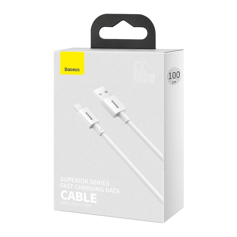 Кабель Baseus Superior Series Fast Charging на Type-C USB 66W чёрный 1m - Punjači i kablovi