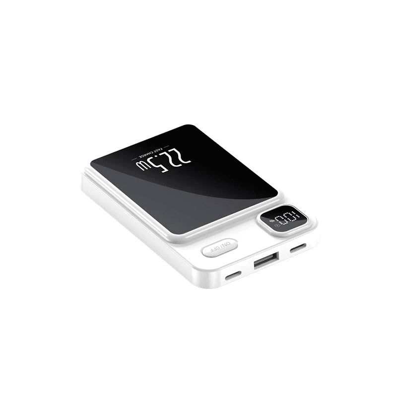 Power bank Mag Charger 22,5W Digital Display 5000 mAh black white - Razno