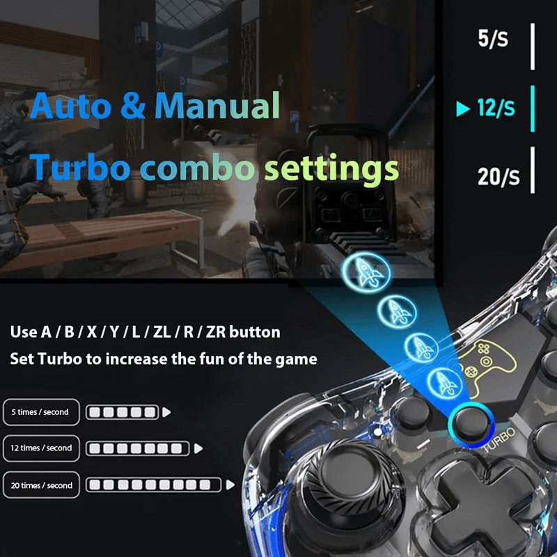 Joypad Dual Shock WIFI for PS5 STK-7039 transparent black - Razno