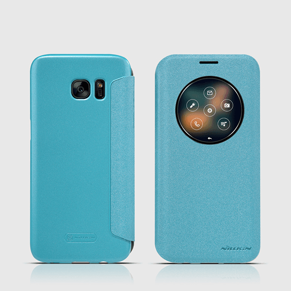 Чехол-книжка Nillkin Sparkle для Samsung S7/ G930 синий - Maske za telefone