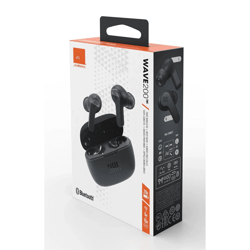 Bluetooth slusalice AirPhones JBL Wave 200TVS boja black, white - Bežične slušalice
