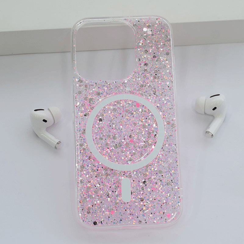 Maska Shine Shimmer Mag Case za iPhone 15 Pro boja blue, pink, yellow - Maske za telefone