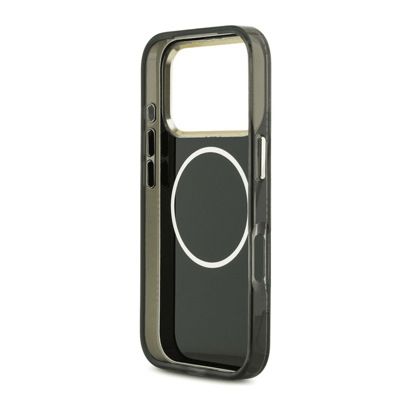 Maska Guess IML Peony Dot MagSafe za iPhone 17 Pro boja gray, pink - Maske za telefone