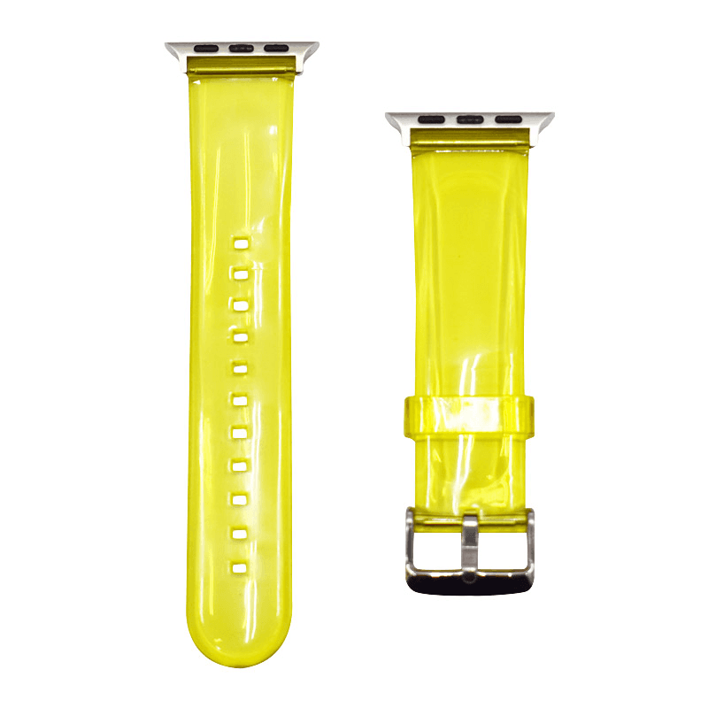 Watch band for Apple Watch Sport Silicone Strap 42/ 44/ 45 mm transparent - Satovski dodaci