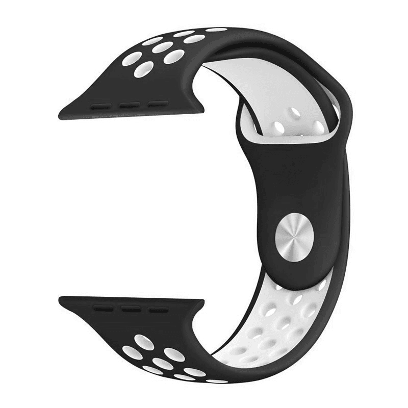 Ремешок для Apple Watch Sport Silicone Strap blue white M/ L 42/ 44/ 45 mm - Satovski dodaci