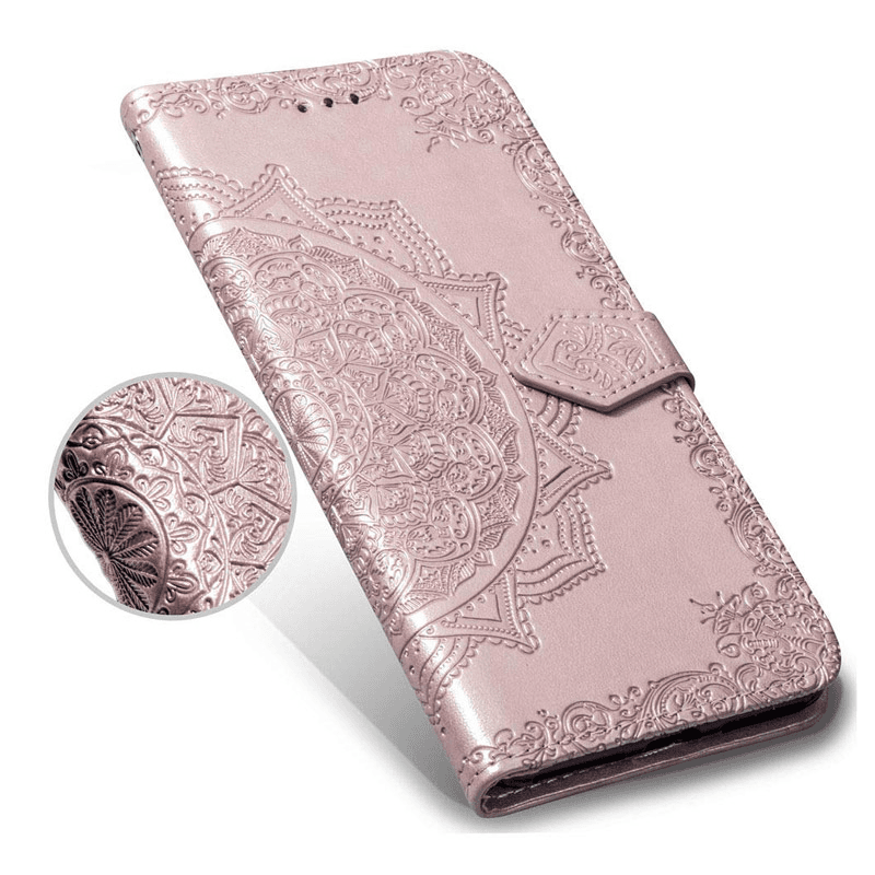 Maska na preklop Arabesque flip za Samsung S10e/ G970 . boja pink, green - Maske za telefone